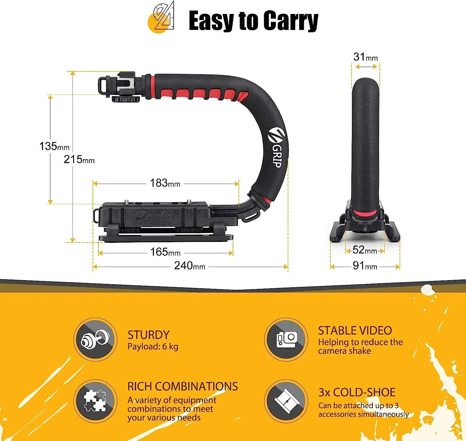 Zeadio Video Action Stabilizing Handle - 71xbjcodmxl._ac_sl1500_
